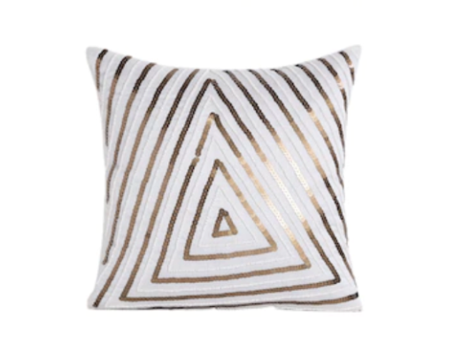 Red and White Triangle Sequins