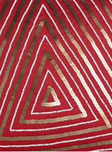 Load image into Gallery viewer, Red and White Triangle Sequins