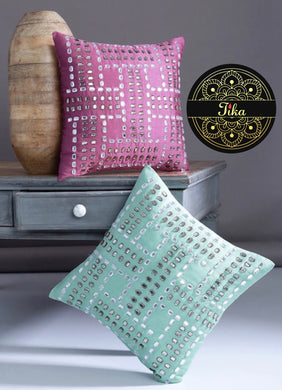 Pink & Sea Green Embellished Stone