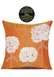 Orange with White Flowers
