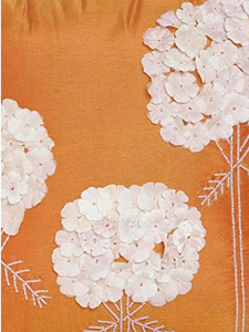 Orange with White Flowers