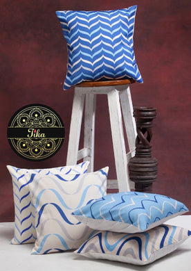 Sky Blue Abstract - Set Of 5