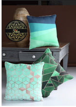 Load image into Gallery viewer, Mint Green Geometric - Set Of 3