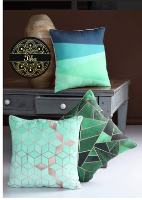 Mint Green Geometric - Set Of 3