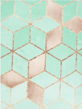 Load image into Gallery viewer, Mint Green Geometric - Set Of 3