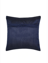 Load image into Gallery viewer, Blue Cushion With Shell Leaves