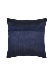 Blue Cushion With Shell Leaves