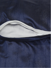 Load image into Gallery viewer, Blue Cushion With Shell Leaves