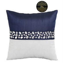 Load image into Gallery viewer, Navy and Silver Embellished Stone