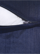 Load image into Gallery viewer, Navy and Silver Embellished Stone